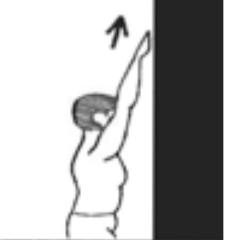 Forward elevation: walking the hand up a wall