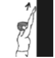 Forward elevation: walking the hand up a wall